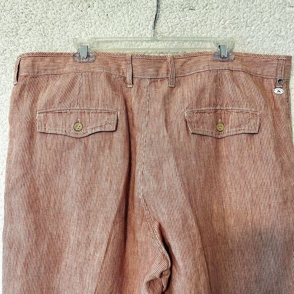 Tommy Bahama Mens Relax Shorts Red Stripe 100% Linen Size 40 - Picture 11 of 16